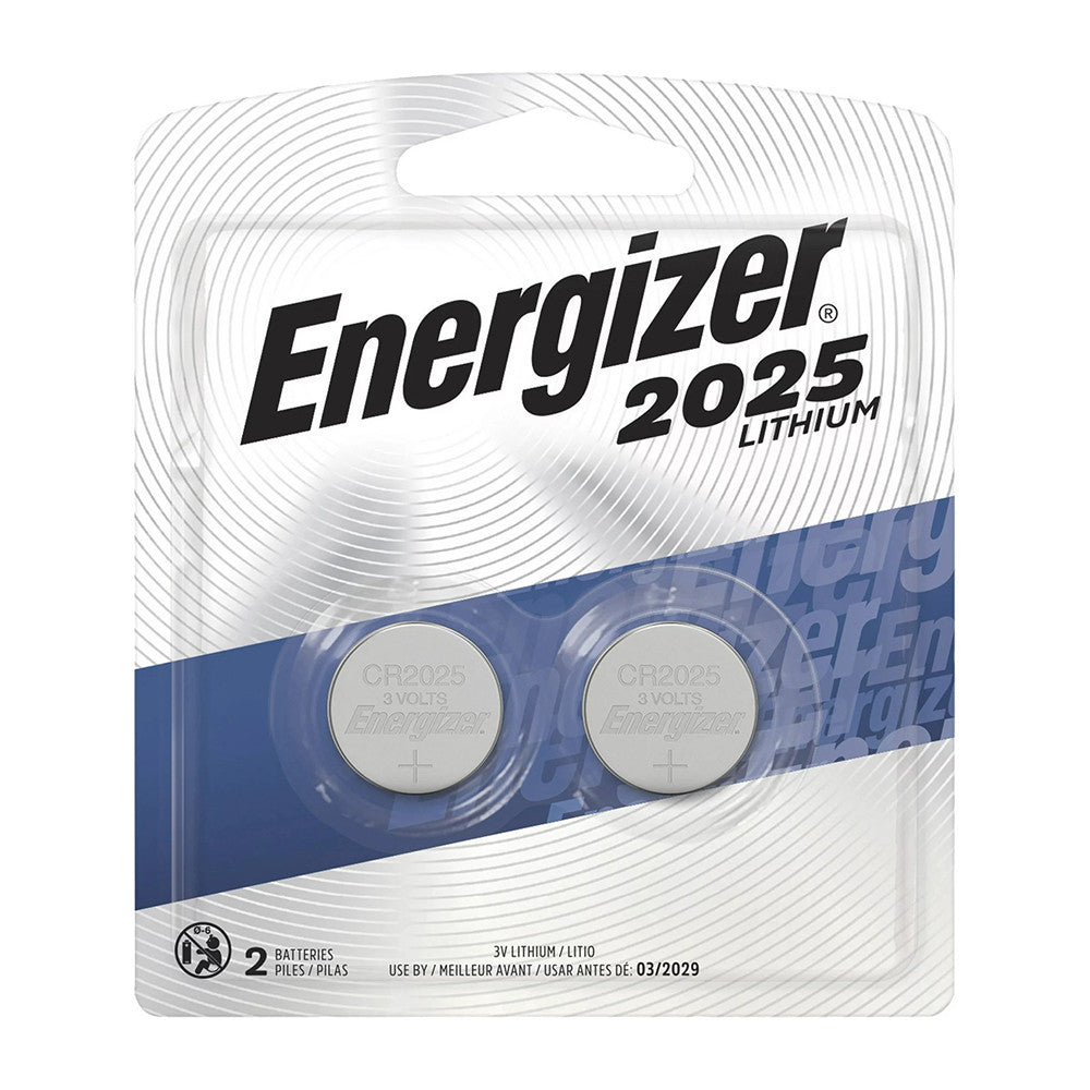 Energizer 2025 Lithium Coin Batteries, 2 Ea